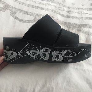 90s vintage chunky platform sandal
